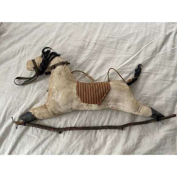 Primitive Antiqued Handmade Americana Hobby Horse - Picture 1 of 4